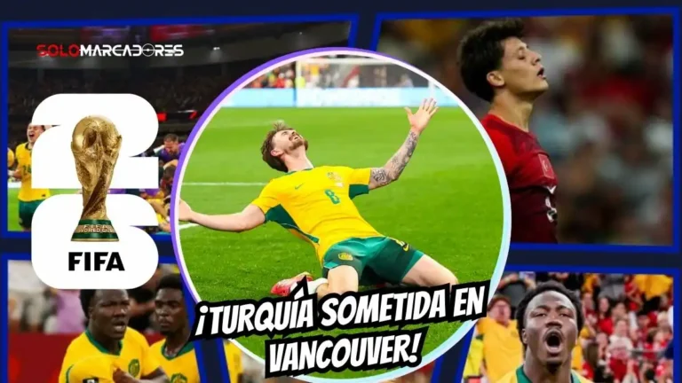 Australia venció 2-0 a Turquía en Vancouver por la Copa Mundial 2026. Patrick Beach fue la gran figura junto a los goleadores Irankunda y Metcalfe.