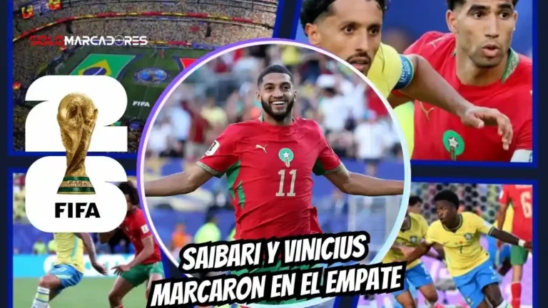 Brasil y Marruecos empataron en el inicio del Grupo C del Mundial 2026. Ismael Saibari abrió el marcador y Vinicius Jr. anotó un golazo para la Canarinha.