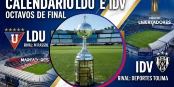 Conmebol confirmó el Calendario LDU e IDV para los octavos de la Copa Libertadores 2026.