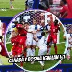 El anfitrión muerde el polvo de la frustración: Canadá no pasa del empate ante Bosnia en su debut mundialista 4 Canadá empata con Bosnia 1-1 en Toronto tras un debut amargo como anfitrión. La falta de contundencia obligó a Cyle Larin a vestirse de héroe.