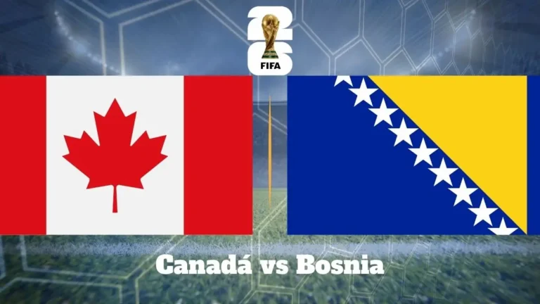 Conoce el horario, canales de TV en Ecuador, árbitros y alineaciones probables para el partido Canadá vs Bosnia por el Mundial 2026 este 12 de junio.