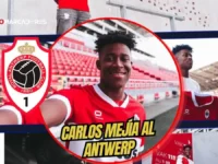 Europa se tiñe de amarillo: Carlos Mejía es el nuevo tripulante tricolor en el Royal Antwerp 7 Carlos Mejía es nuevo jugador del Royal Antwerp. El delantero ecuatoriano de 18 años llega desde Croacia por 2.3 millones de dólares y firma por 4 años.