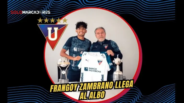 Liga Deportiva Universitaria de Quito anunció el fichaje de Frangoy Zambrano. El volante de 29 años llega desde Libertad de Loja para la segunda etapa.
