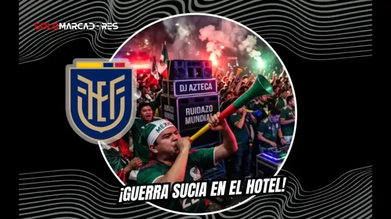 Tensión en el Distrito Federal. Hinchas mexicanos rompen el descanso de Ecuador con un ruidazo y DJ frente al hotel. La policía intervino antes del partido.