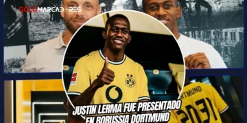 Justin Lerma es presentado oficialmente por el Borussia Dortmund. El ex Independiente del Valle firmó contrato hasta 2031 y habló en Alemania.