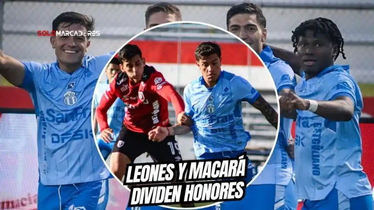 Leones FC y Macará igualaron 1-1 en Ibarra por la fecha 16 de la LigaPro. Goles de Luca Ferro y Juan Luis Anangonó en un punto que sirve de poco.