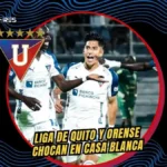 LigaPro confirmó el horario oficial para el partido pendiente de Liga de Quito contra Orense 4 LigaPro definió el día y horario oficial para el partido pendiente de la fecha 16 entre Liga de Quito y Orense en el Estadio Rodrigo Paz Delgado.