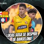 La despedida de Lucas Sosa: El dolor de dejar Barcelona y su autocrítica 3 Lucas Sosa rescindió su contrato con Barcelona y se despidió en Guayaquil. Analizó la falta de herramientas del Ídolo y confirmó su nuevo club.
