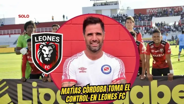 Matías Córdoba asume la dirección técnica de Leones FC tras la salida de Édison Méndez. Conoce los detalles de su nuevo cuerpo técnico aquí.