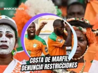 El candado migratorio que apaga la fiesta de Costa de Marfil antes de debutar ante Ecuador 7 El comité de aficionados denuncia que prohíben entrada a hinchas de Costa de Marfil para el debut mundialista ante Ecuador.