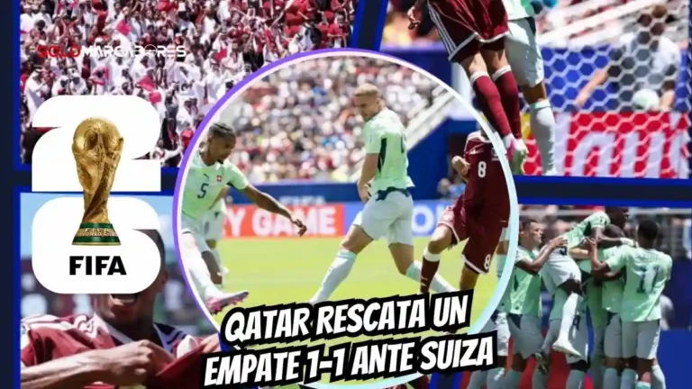 La selección de Qatar hizo historia al igualar 1-1 con Suiza en el Mundial 2026 gracias a un gol agónico de Khoukhi. Conoce los detalles del Grupo B.