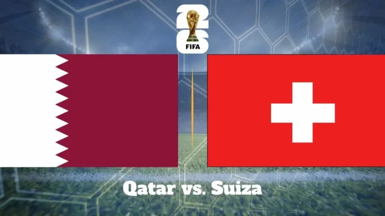 Conoce el horario, los árbitros y los canales confirmados para ver el partido de Qatar vs. Suiza por el Grupo B del Mundial 2026 en Ecuador.