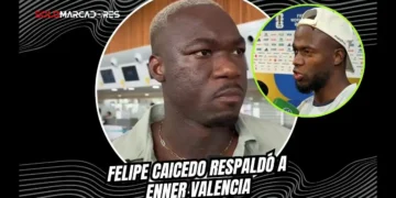 El respaldo de Felipe Caicedo para Enner Valencia 2 Felipe Caicedo defendió a Enner Valencia tras la fase de grupos de la Copa del Mundo y proyectó su titularidad junto a Kevin Rodríguez para 16avos.