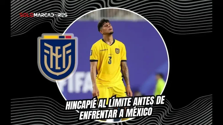 La Selección de Ecuador evalúa la sobrecarga de Piero Hincapié previo al duelo contra México por los 16avos de final del Mundial 2026.