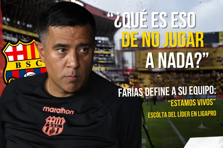 ¡"Nosotros estamos vivos"! César Farías expone el "odio" del entorno y defiende el puntaje de Barcelona 23 El DT venezolano César Farías defendió el rendimiento colectivo, criticó el entorno mediático y aseguró que pelean contra factores extrafutbolísticos.