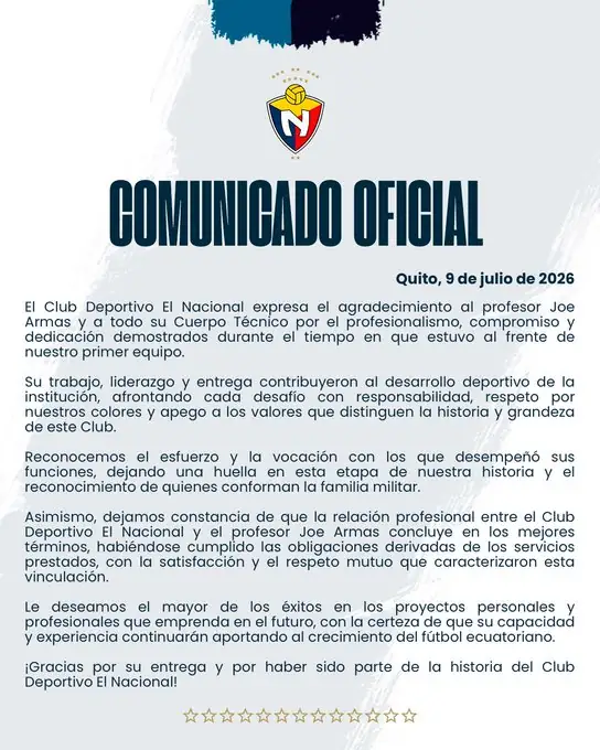 Joe Armas renunció a El Nacional y ya hay un reemplazo en camino 24 Joe Armas renunció a El Nacional y ya hay un reemplazo en camino
