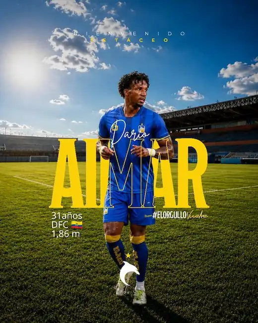 Darío Aimar es nuevo refuerzo de Delfín SC 23 Delfín SC oficializó el fichaje de Darío Aimar para potenciar su zaga en la segunda etapa. El defensor ecuatoriano aporta experiencia al club.