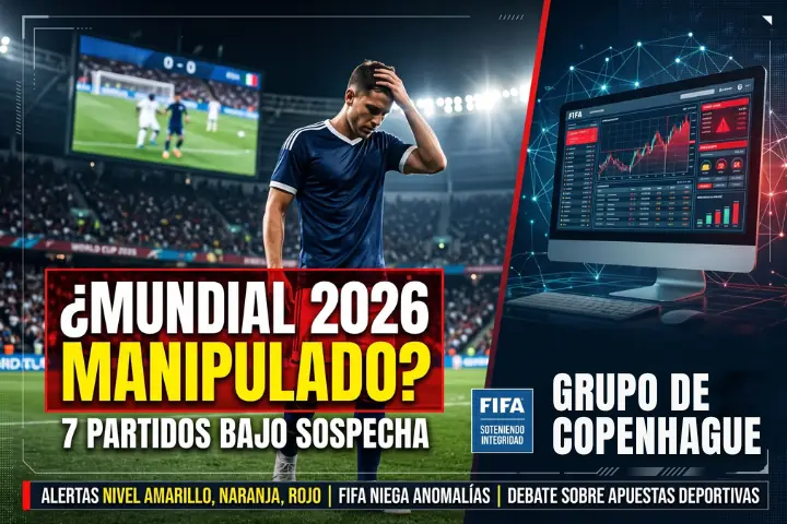 Alertas en el Mundial 2026: El Grupo de Copenhague señala siete partidos por posibles manipulaciones 22 El Grupo de Copenhague emite siete alertas por posibles manipulaciones en el Mundial 2026. La FIFA afirma que no detectó anomalías.
