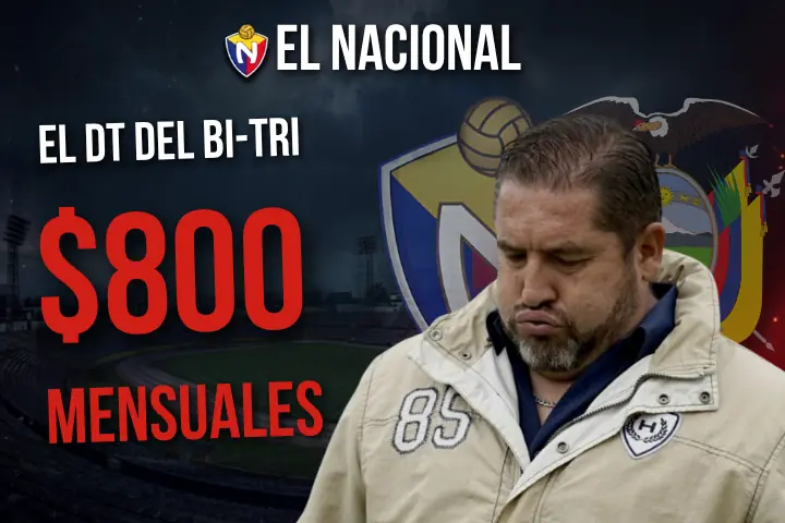 ¿Por amor a la camiseta? El insólito sueldo que cobrará el nuevo DT de El Nacional 23 Juan Carlos Pérez asume como DT de El Nacional con un sueldo de $800 mensuales en medio de una crisis de 16 partidos sin ganar en Serie B.