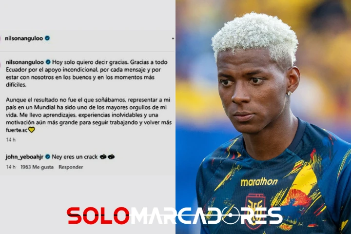 ¡El dolor no cesa! El mensaje de Nilson Angulo tras la eliminación de Ecuador 24 Nilson Angulo rompió el silencio tras la eliminación de la Selección de Ecuador ante México. Revisa el emotivo mensaje del extremo tricolor aquí.