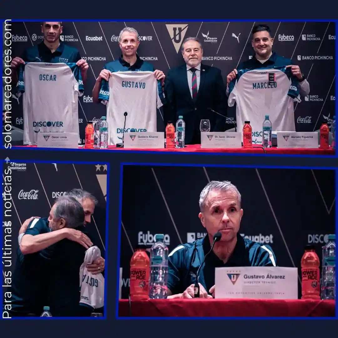 Gustavo Álvarez asume en Liga de Quito con la promesa de responder con resultados 22 Gustavo Álvarez fue presentado oficialmente como DT de Liga de Quito en Guayaquil y promete responder con resultados.