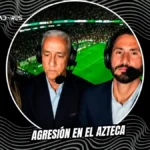 Agresión en el Azteca: Lanzan objetos a periodistas de Teleamazonas en pleno directo tras el México vs Ecuador 4 Periodistas de Teleamazonas sufren agresión a periodistas ecuatorianos en el Estadio Azteca. José Carlos Crespo recibió un impacto en vivo.