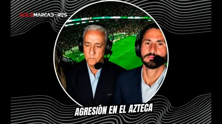Periodistas de Teleamazonas sufren agresión a periodistas ecuatorianos en el Estadio Azteca. José Carlos Crespo recibió un impacto en vivo.