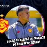 ¿Se queda el Samurai? Aucas rechaza la renuncia de Norberto Araujo y frena su salida 3 Aucas no acepta la renuncia de Norberto Araujo y respalda su continuidad, mientras Maximiliano Bevacqua asumió el interinato.