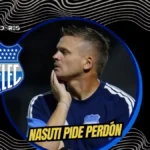 La dolorosa noche por la que Emelec tuvo que pedir perdón a su hinchada 4 Cristian Nasuti dio la cara tras la goleada 6-1 sufrida por Emelec ante Independiente del Valle y pidió disculpas a la hinchada azul.