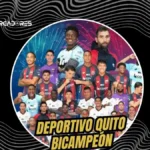 Deportivo Quito conquista el bicampeonato de Pichincha en un duelo decisivo 4 Deportivo Quito bicampeón de la Segunda Categoría de Pichincha al derrotar 1-0 a Real Puerto Quito con gol de penal de Joel Ordóñez.