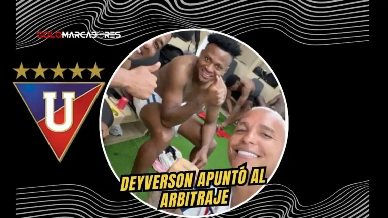 Deyverson lanzó una dura crítica al arbitraje tras el triunfo 0-1 de Liga de Quito sobre Barcelona SC en la Fecha 22 de la LigaPro 2026.