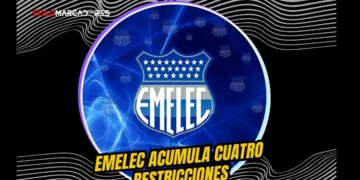 Emelec sumó una nueva prohibición en FIFA y acumula cuatro sanciones administrativas 9 Emelec sumó una nueva prohibición en FIFA debido a litigios con exintegrantes. El club acumula cuatro sanciones y no puede inscribir jugadores.