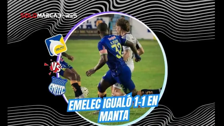 El empate de Emelec 1-1 contra Delfín frena las aspiraciones azules en la LigaPro. Revisa el análisis previo al Clásico del Astillero ante Barcelona.