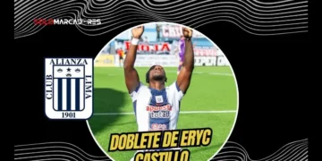 Eryc Castillo anota un doblete en el empate 2-2 de Alianza Lima ante Comerciantes Unidos y llega a 4 goles en el Torneo Clausura de la Liga 1.