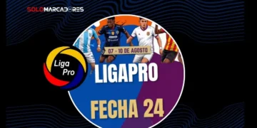 Revisa el calendario de la fecha 24 de la LigaPro 2026. Horarios del 7 al 10 de agosto con Liga, IDV, Barcelona y Emelec.