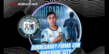 Guayaquil City oficializó el regreso del delantero argentino Diego Dorregaray. El atacante de 34 años se suma al equipo de Damián Díaz y Miller Bolaños.