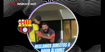 Furia en el Monumental: Hinchas explotan contra la directiva de BSC tras caída ante Liga de Quito 3 Los hinchas de Barcelona mostraron su furia tras la caída 1-0 ante Liga de Quito. Fuertes reclamos dirigidos al directivo David Álvarez.