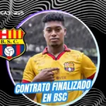 Barcelona SC se queda sin una pieza a horas de volver a la LigaPro 3 Jean Carlos Montaño termina su contrato y queda fuera de Barcelona SC a dos días de jugar contra Cuenca. Revisa los números del volante en 2026.