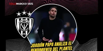 Joaquín Papa analizó el debut goleador de Edwin Quintero (16 años) en el 4-0 ante Manta y trazó el plan para cuidar a la nueva joya de Independiente.