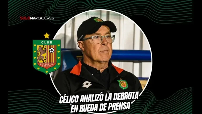 Jorge Célico criticó el rendimiento de Deportivo Cuenca tras la derrota 2-0 ante Barcelona. El DT lamentó un penal evitable y regalar el primer tiempo.