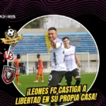 Leones FC venció a Libertad por la fecha 17 de la LigaPro 3 Con doblete de Anangonó y tanto de Pazmiño, Leones FC venció a Libertad en el Reina del Cisne. Los locales terminaron con diez hombres por expulsión.