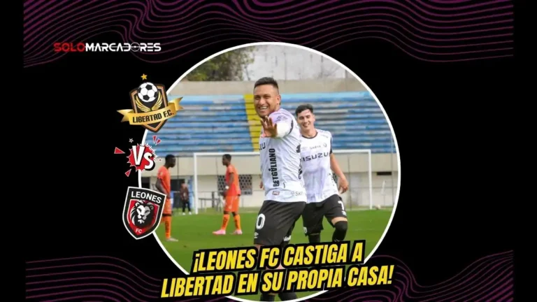 Con doblete de Anangonó y tanto de Pazmiño, Leones FC venció a Libertad en el Reina del Cisne. Los locales terminaron con diez hombres por expulsión.