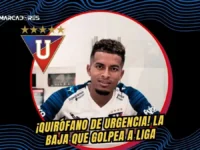 ¿Adiós al debut esperado? La dura baja que sacude la planificación de Liga de Quito 6 Liga de Quito confirmó la lesión de Kevin Velasco. El volante de 26 años sufrió un esguince de tobillo en el entrenamiento y pasó por el quirófano.