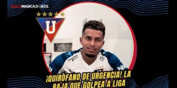 Liga de Quito confirmó la lesión de Kevin Velasco. El volante de 26 años sufrió un esguince de tobillo en el entrenamiento y pasó por el quirófano.