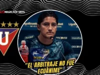 El reclamo de Liga de Quito tras vencer a Barcelona: "El arbitraje no fue ecuánime" 5 Carlos Cajas criticó el arbitraje y la lentitud del VAR tras la victoria de Liga de Quito 1-0 sobre Barcelona. Los albos suman 32 puntos.