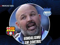 El fútbol bajo ataque: Miguel Ángel Loor condenó los actos de vandalismo 5 Miguel Ángel Loor rechazó los destrozos provocados por hinchas de Barcelona y Emelec antes del Clásico del Astillero y advirtió sanciones legales.