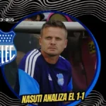 Nasuti tras el empate de Emelec: “Era un partido que lo teníamos controlado” 3 Cristian Nasuti analizó el empate de Emelec 1-1 ante Mushuc Runa. El DT señaló el desgaste físico y la falta de contundencia en el Capwell.