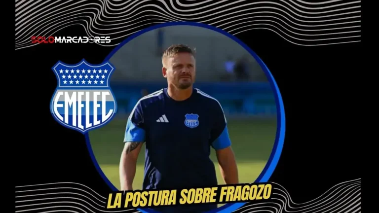Cristian Nasuti respondió a un hincha de Emelec sobre los minutos de Luis Fragozo y reveló los problemas físicos que limitan al jugador.