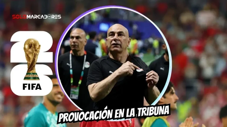 Hinchas mostraron una bandera de Israel al DT de Egipto, Hossam Hassan, quien reacciono con molestia tras la clasificacion de Argentina.