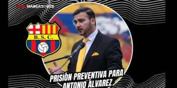 Revés judicial en el Caso Goleada: Antonio Álvarez regresará a prisión preventiva 2 El juez Jairo García dictó prisión preventiva para Antonio Álvarez, presidente de Barcelona, y su hermano Aquiles Álvarez dentro del Caso Goleada.